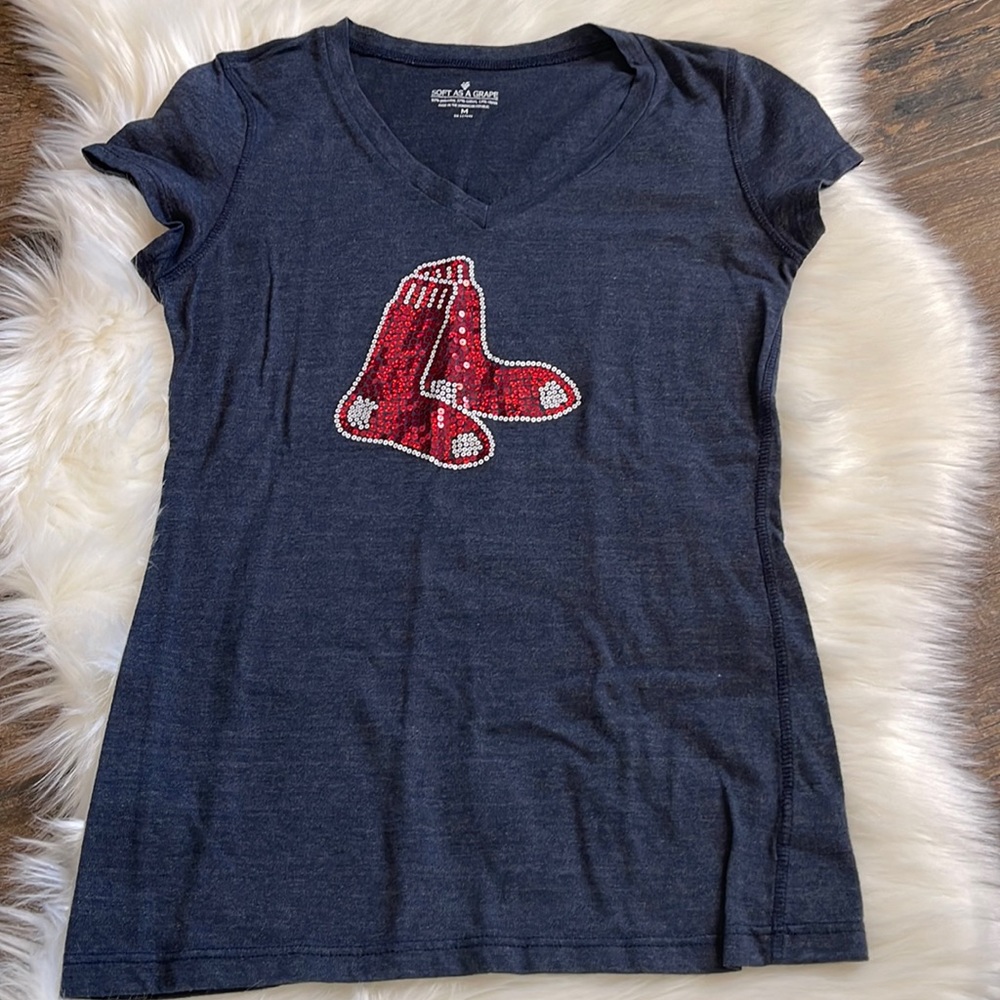 Boston Red Sox sequin tee